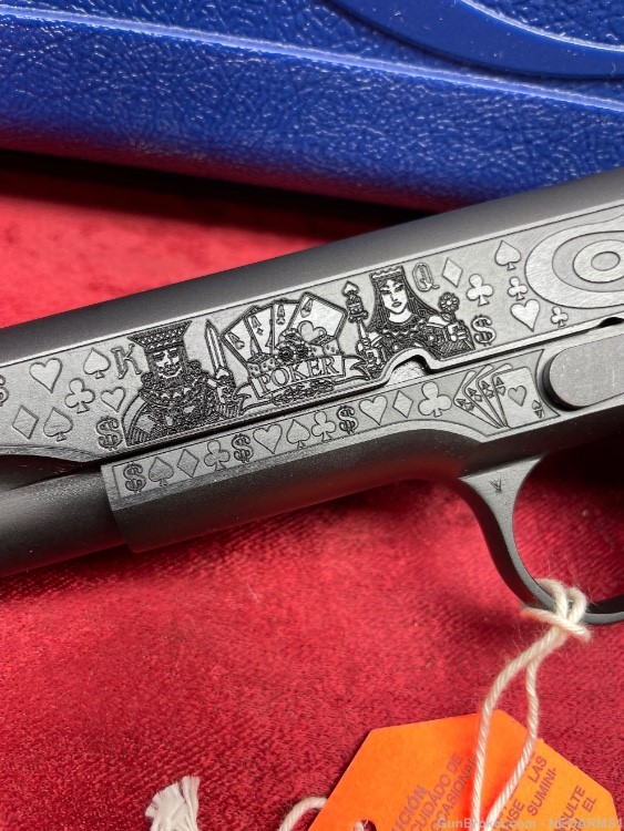 NIB Colt 1911 Government 45 acp . Stunning (Gambler) Engraved!-img-3