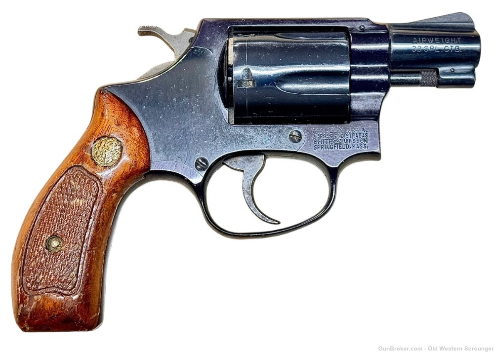 Smith & Wesson Model 37 Airweight revolver, blue, 2” .38 Special C&R-img-1
