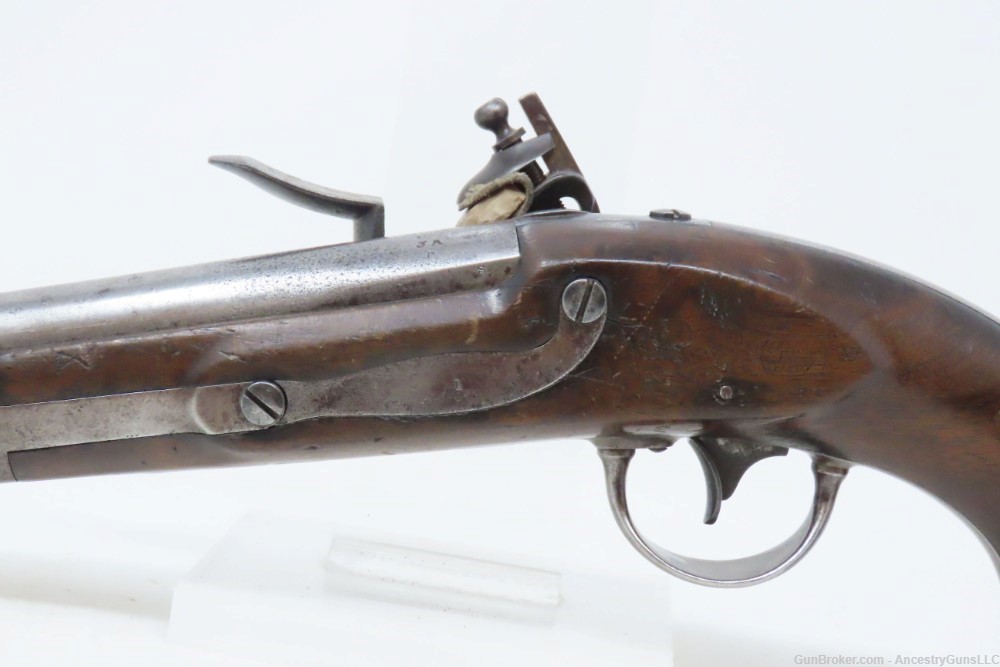 1837 Antique ASA WATERS U.S. M1836 .54 Military DRAGOON FLINTLOCK Pistol   -img-18