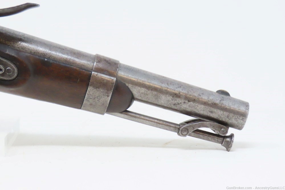 1837 Antique ASA WATERS U.S. M1836 .54 Military DRAGOON FLINTLOCK Pistol   -img-4