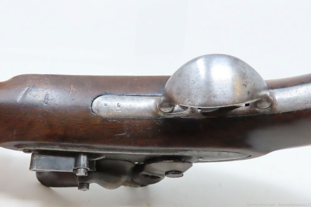 1837 Antique ASA WATERS U.S. M1836 .54 Military DRAGOON FLINTLOCK Pistol   -img-14