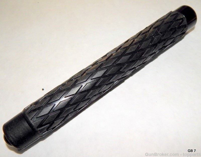 Black Solid Steel Comfort Grip Baton w/ Sheath 21" OAL NS-21FBS-img-1