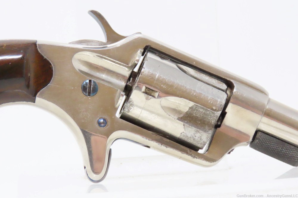 1874 Antique Nickel COLT NEW LINE .32 Caliber Rimfire SPUR TRIGGER Revolver-img-15