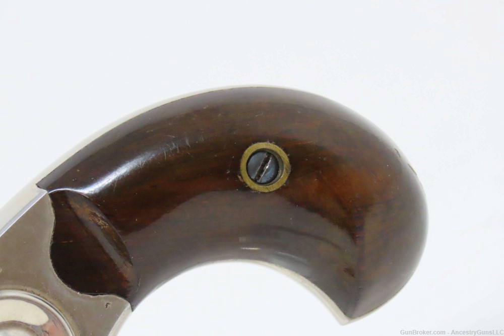 1874 Antique Nickel COLT NEW LINE .32 Caliber Rimfire SPUR TRIGGER Revolver-img-2