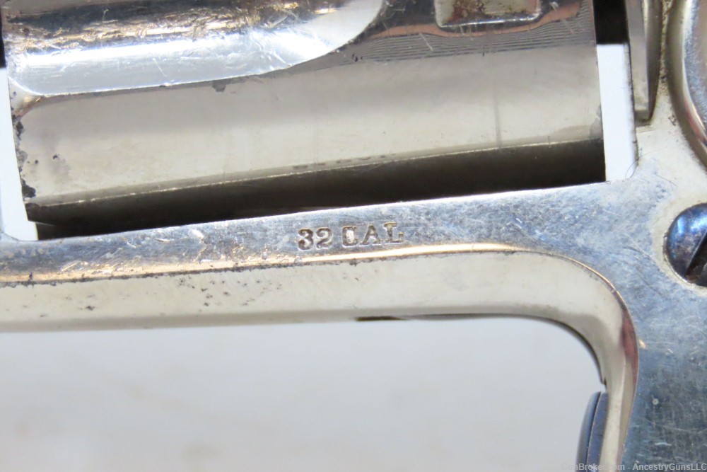 1874 Antique Nickel COLT NEW LINE .32 Caliber Rimfire SPUR TRIGGER Revolver-img-5