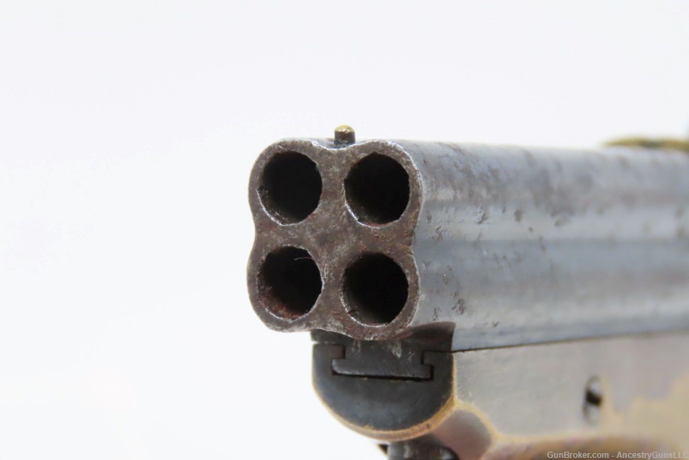 CIVIL WAR Era/WILD WEST Antique C. SHARPS .22 Cal. Rimfire PEPPERBOX Pistol-img-9