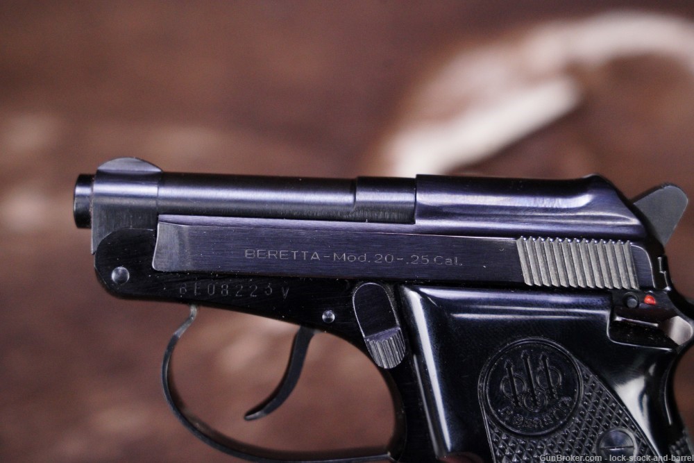 Beretta Model 20 .25 ACP Tip Up 2.5” Semi Automatic Pocket Pistol -img-8