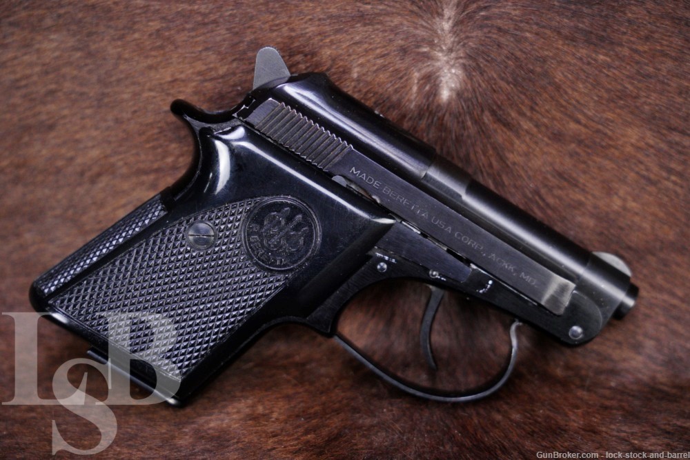 Beretta Model 20 .25 ACP Tip Up 2.5” Semi Automatic Pocket Pistol -img-0