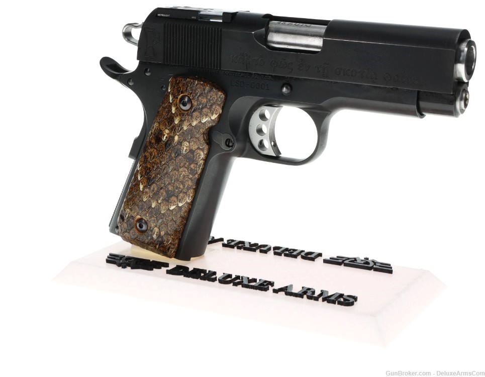 NEW "The Light Shining in Darkness" 1-of-25 Compact 1911 45 ACP Rare Pistol-img-4