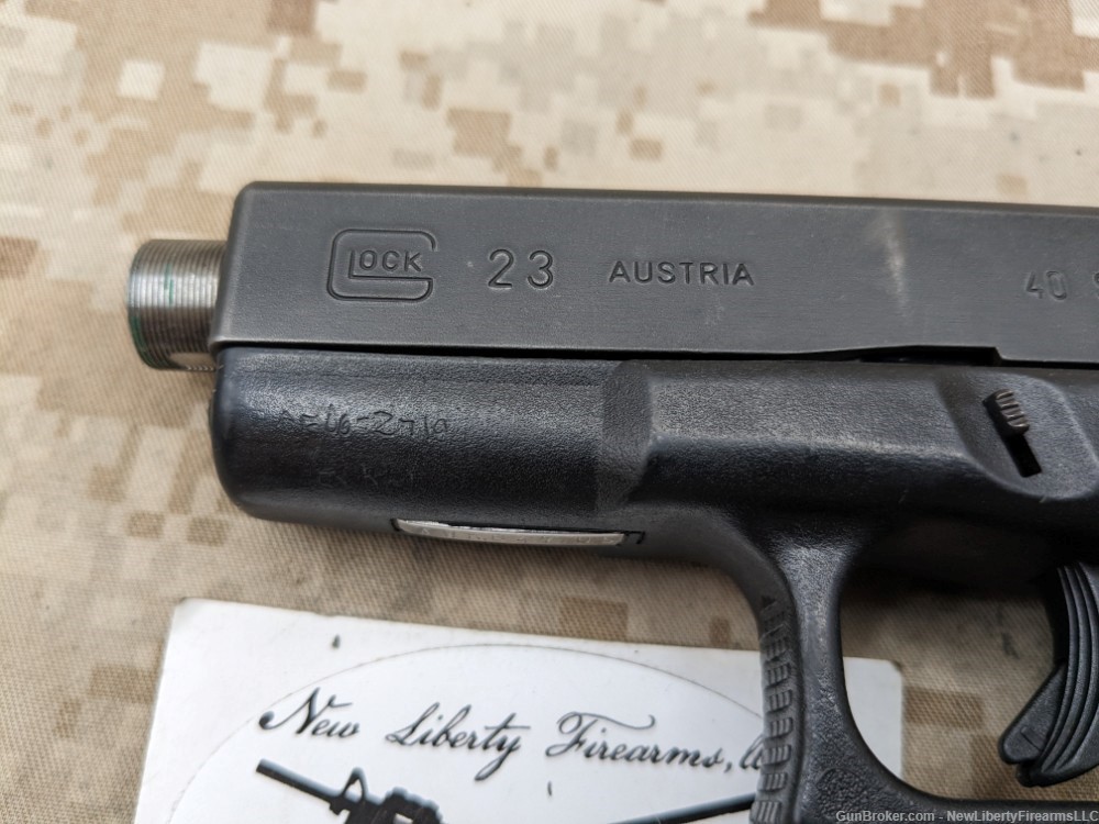 Glock 23 Gen 2 Pistol .40 S&W USED G23 Austria Threaded Aftermarket BBL-img-9