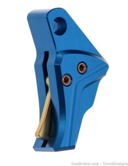 Tyrant Designs - I.T.T.S. TRIGGER - GLOCK43/43X/48 COMPATIBLE - Blue/Gold-img-0