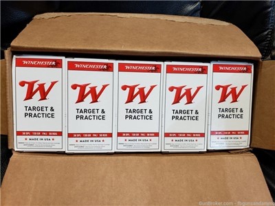 IN STOCK! NEW 500 ROUNDS WINCHESTER .38 SPECIAL 130 FMJ TARGET 38 SPCL .357