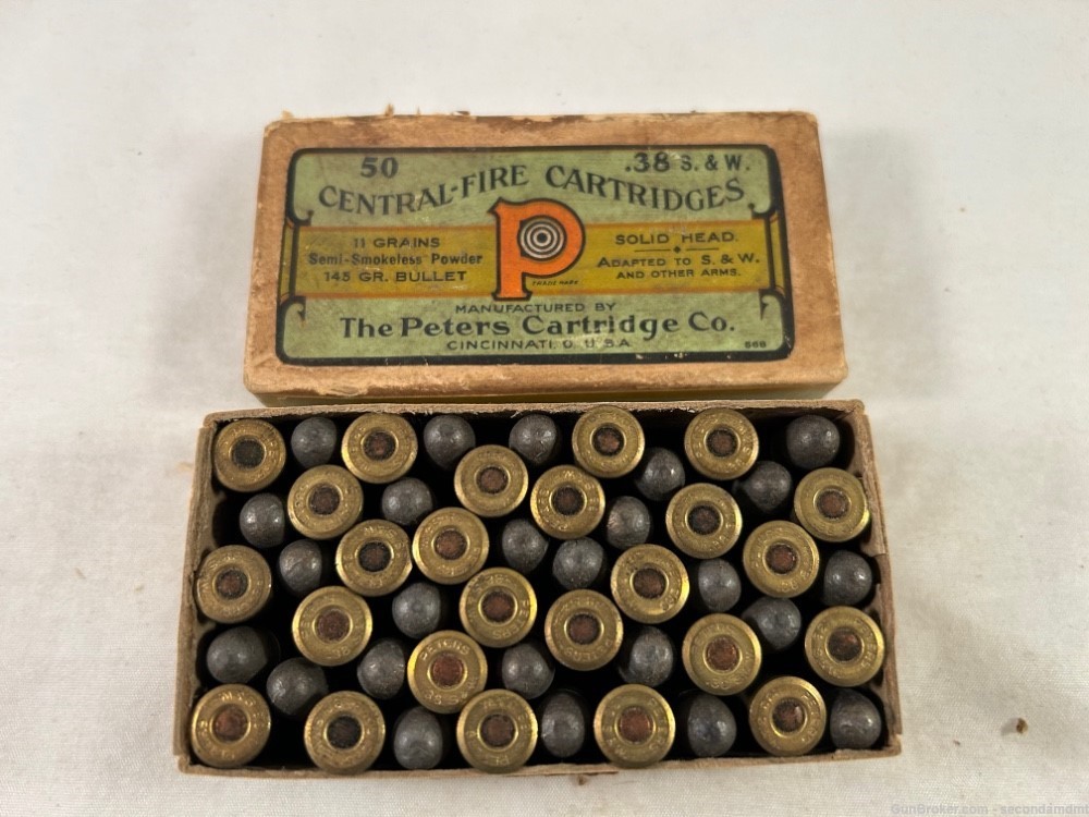 38 S&W Ammo Collectors Peters 145gr 50rds NICE-img-0
