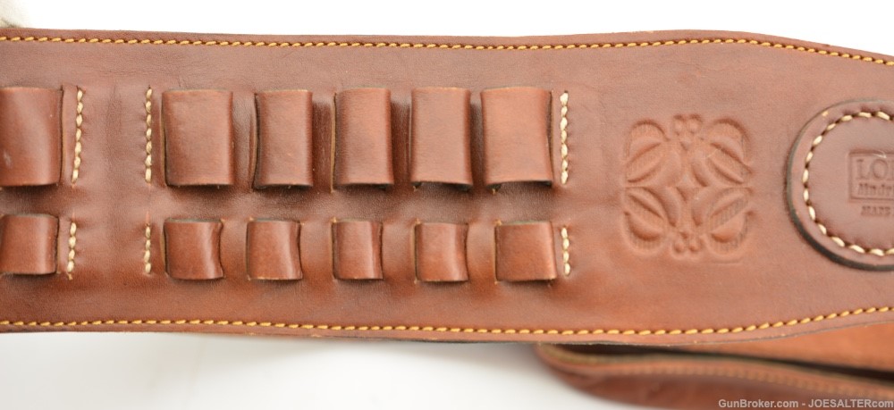Vintage Loewe Madrid Leather Ammo Belt With Pouch-img-2