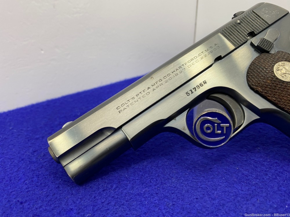 1935 Colt 1903 .32 ACP Blue 3 3/4" *CLASSIC POCKET HAMMERLESS TYPE IV*-img-9