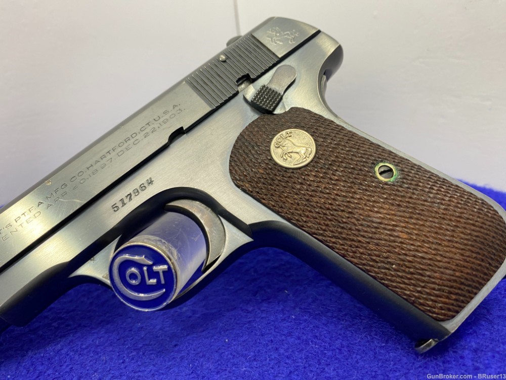 1935 Colt 1903 .32 ACP Blue 3 3/4" *CLASSIC POCKET HAMMERLESS TYPE IV*-img-6
