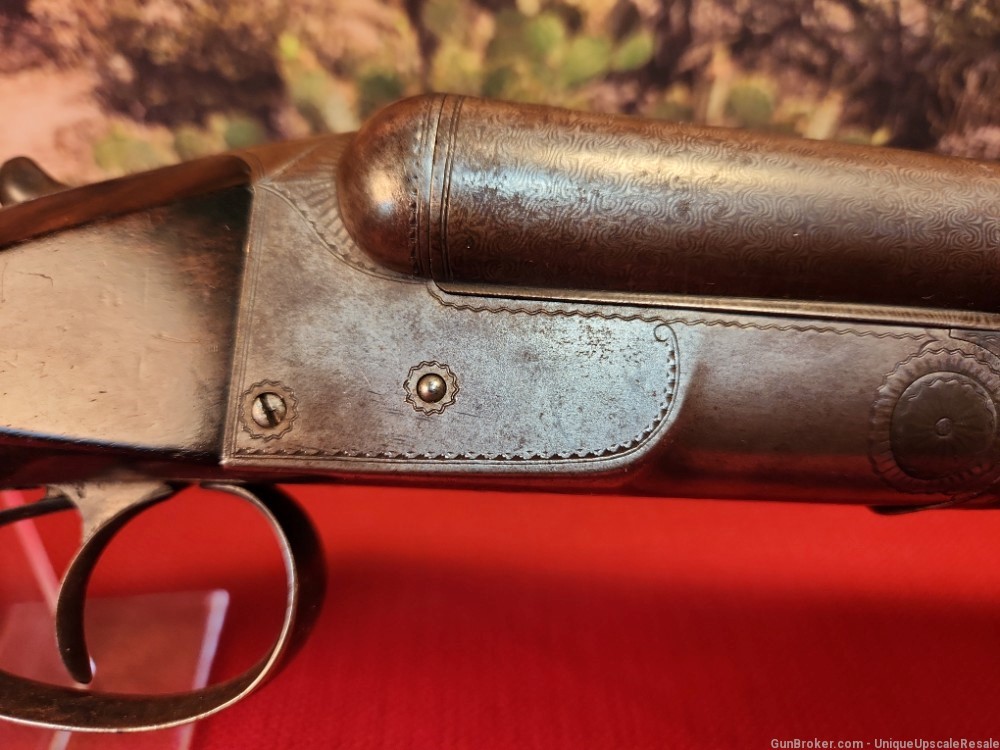Colt 1883 hammerless double barrel 12 gauge shotgun-img-1