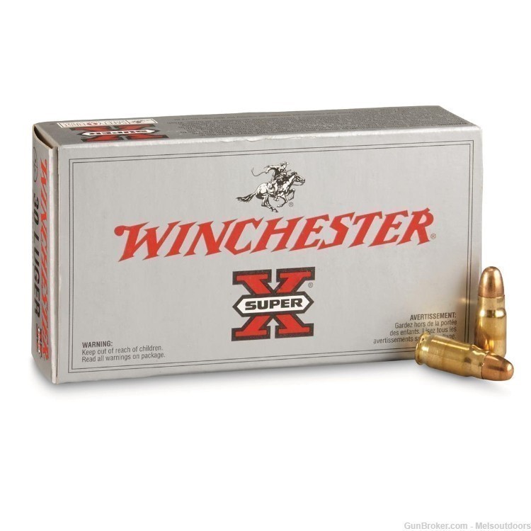 Winchester Super X 30 Luger (7.65mm) 93Gr. FMJ 50rd X30LP-img-0
