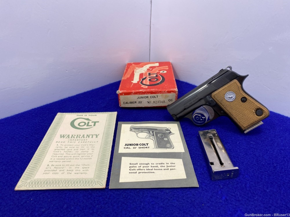 1964 Colt Junior .22 Short Blue 2 1/4" *COLLECTIBLE COLT POCKET MODEL*     -img-0