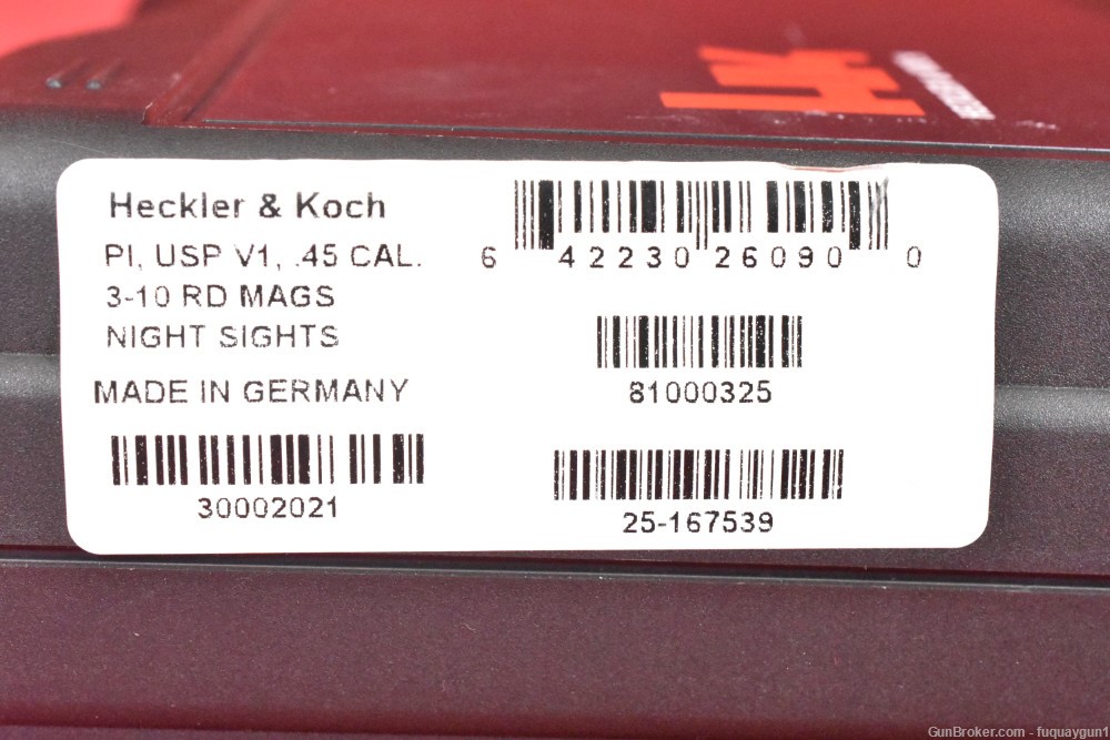 Heckler & Koch USP 45 ACP 5" Threaded Barrel 10rd 81000325 USP-USP-img-21
