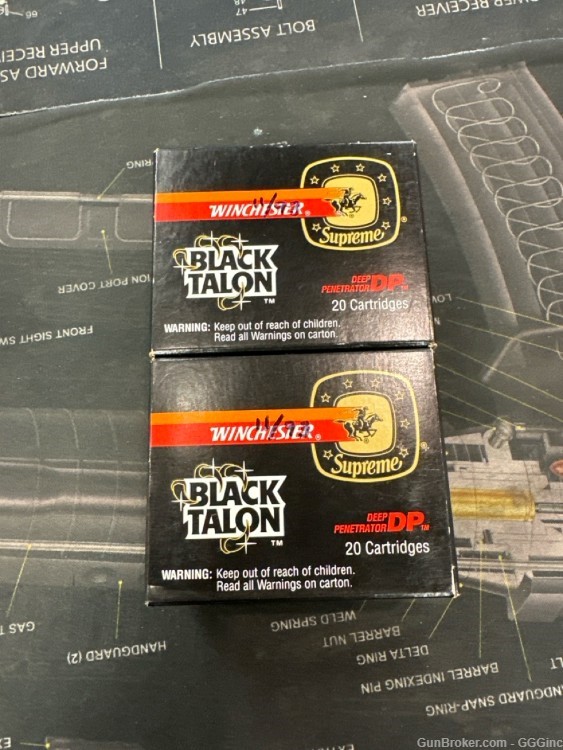 Vintage Winchester Black Talon - 357 Mag - 2  20rd BOXES!-img-0