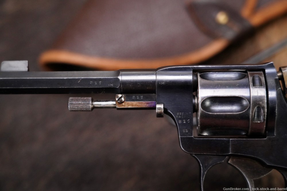 Brevet 1887 Nagant 7.5mm 4.5” DA/SA Belgian Made Revolver 1880s Antique-img-8