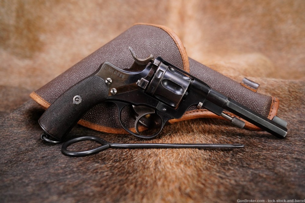 Brevet 1887 Nagant 7.5mm 4.5” DA/SA Belgian Made Revolver 1880s Antique-img-2