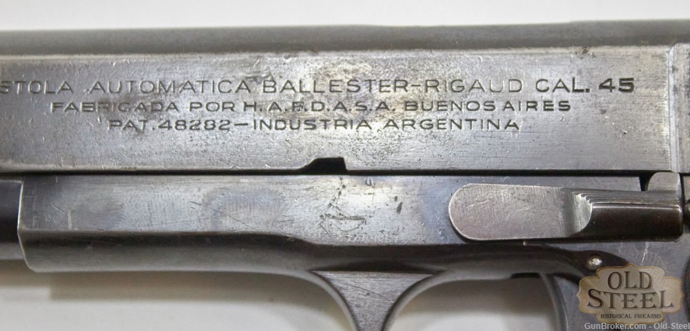 Argentine Ballester Rigaud Molina 45 ACP 1911 Lookalike MFG C. 1938 C&R-img-18