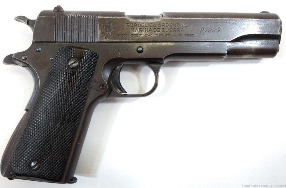 Sistema Colt Model 1927 Argentinian NAVY Made .45ACP C&R-img-9