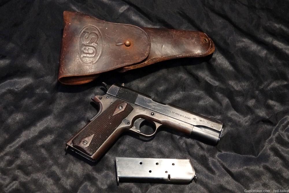 1918 WWI Colt 1911 Army Pistol Rig 45 ACP *All Original*-img-1