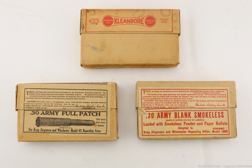40 Rounds Of 30-40 Krag Ammo With 20 Blanks Vintage Post WW1-img-0