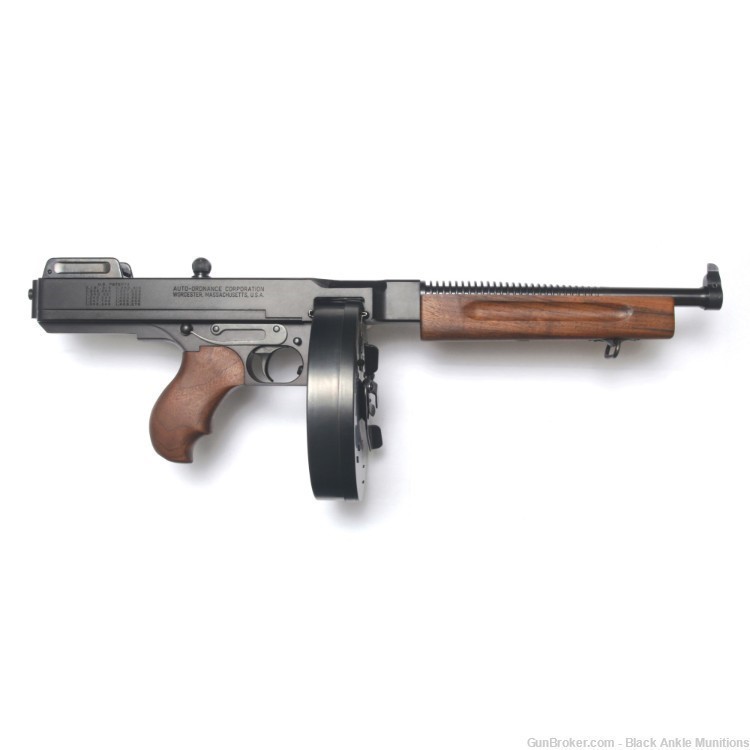 Auto Ordnance 1927A-1 Tommy Gun Deluxe Carbine Pistol 45ACP, 10.5, 50rd NIB-img-0