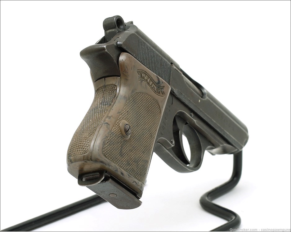 RARE - WWII WALTHER PPK PISTOL - K SUFFIX 1942 PRODUCTION - 7.65mm --img-3