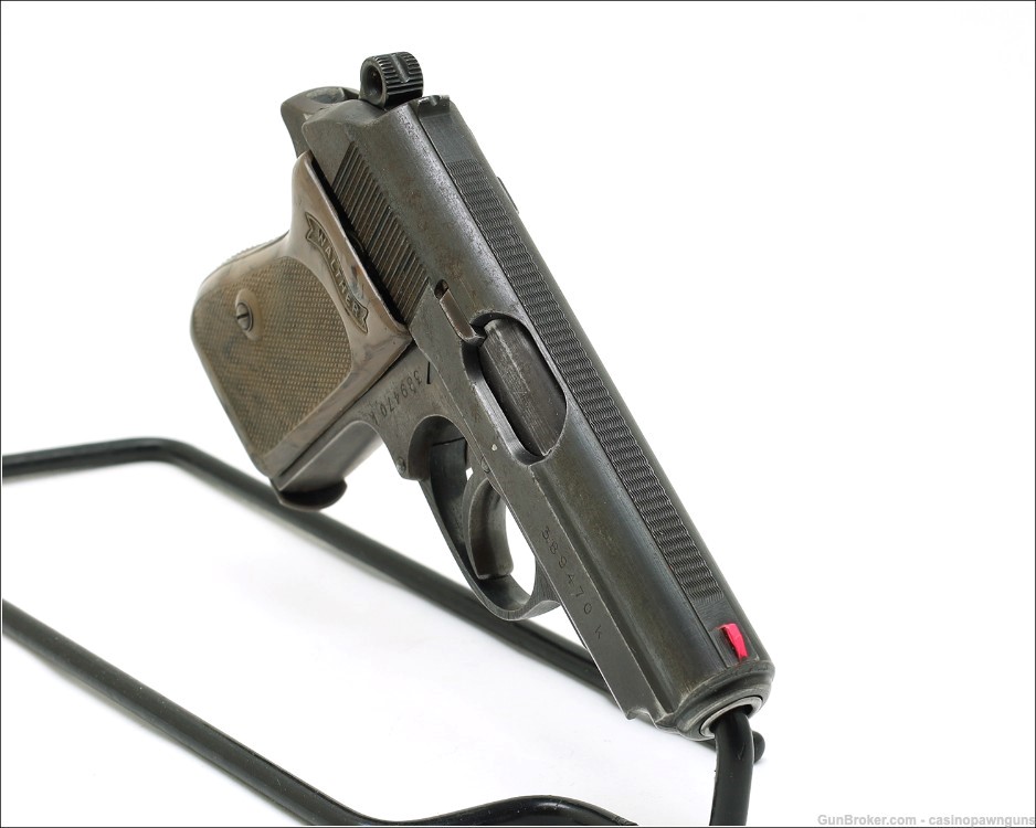 RARE - WWII WALTHER PPK PISTOL - K SUFFIX 1942 PRODUCTION - 7.65mm --img-13
