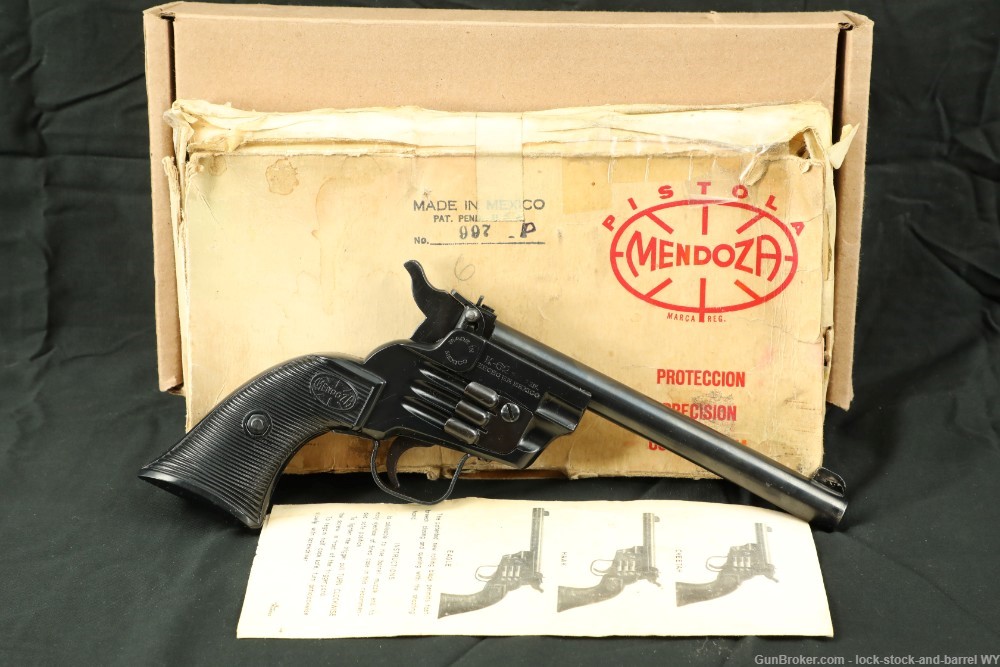 Mendoza “Buntline Style” Model K-62-10 .22 LR Single Shot Pistol C&R-img-2