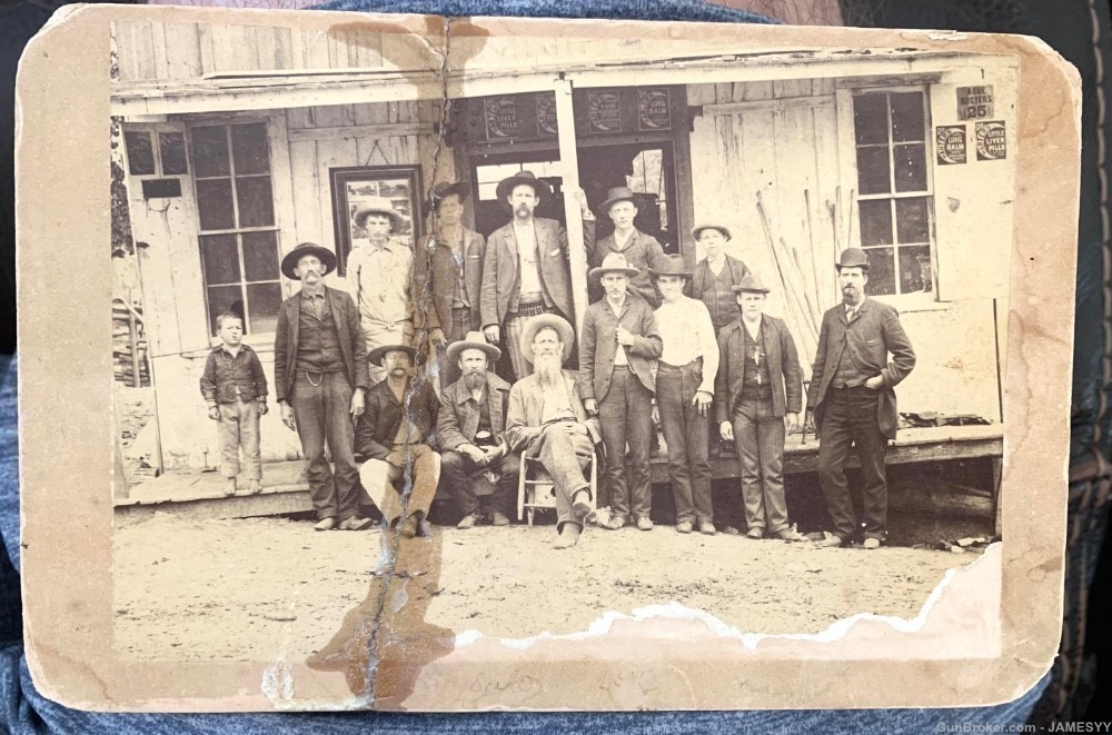 Famous Lawman WYATT EARP photo.six shooter Towns people. Historic. Photo. -img-0