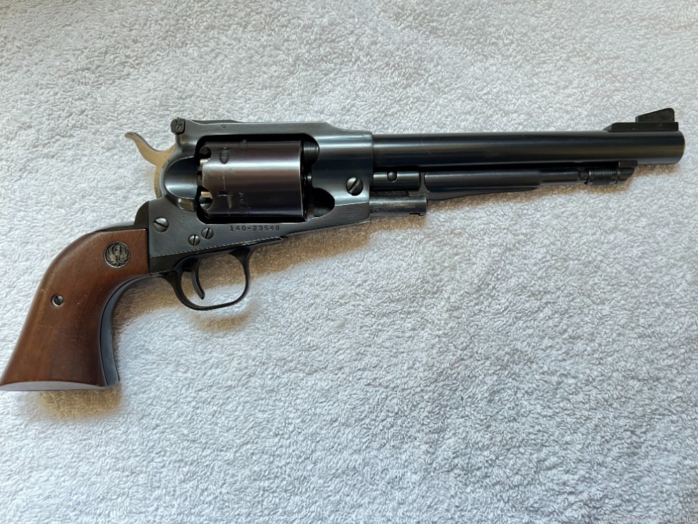 Excellent Ruger Old Army Model Blued Percussion Revolver 7.5" Barrel 1975-img-0