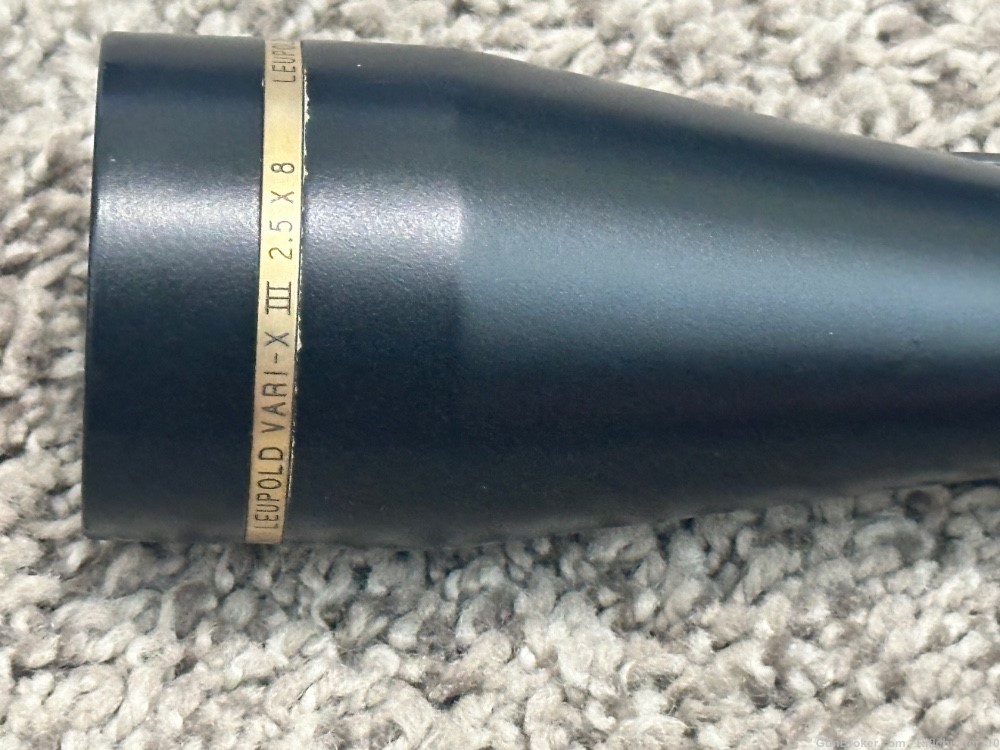 Leupold Vari-X III 2.5-8 riflescope. Semi gloss 1” tube duplex 1/4” click -img-7