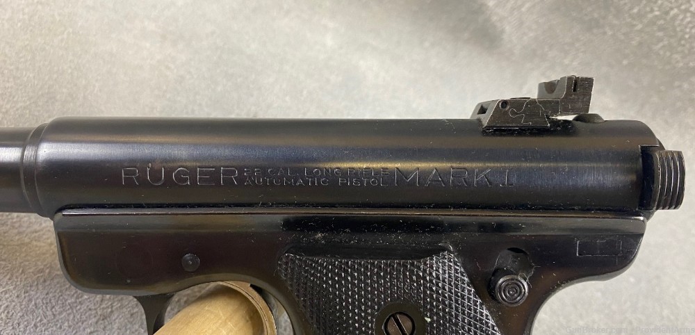 RUGER MARK I TARGET 22 LR PRE DASH EXCELLENT CONDITION *USED* PENNY AUCTION-img-2