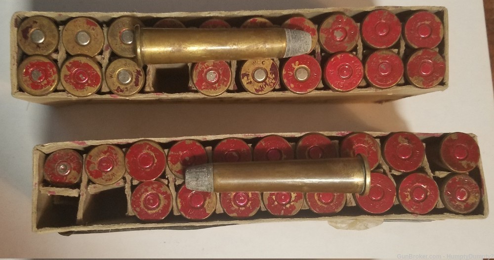 38 Rounds Rare 40-65 40/65 Ammo For 1878 Sharps Borchardt  WCC Brass-img-0