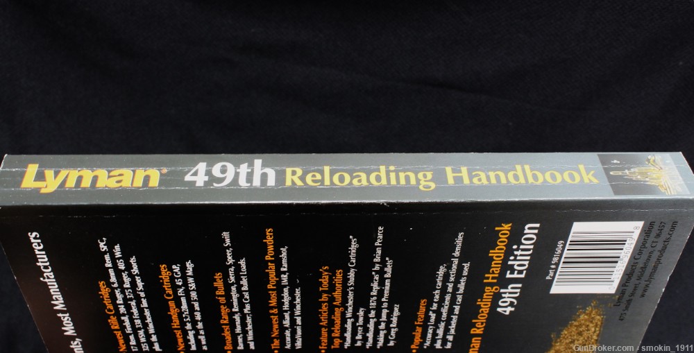 Lyman 49th Reloading Handbook, Lyman Products Corp.; USED-img-2