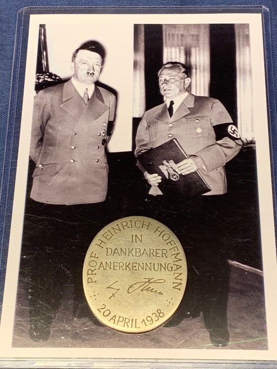 Adolf H!tler Presentation Award to Heinrich Hoffmann German WWII Himmler SS-img-5