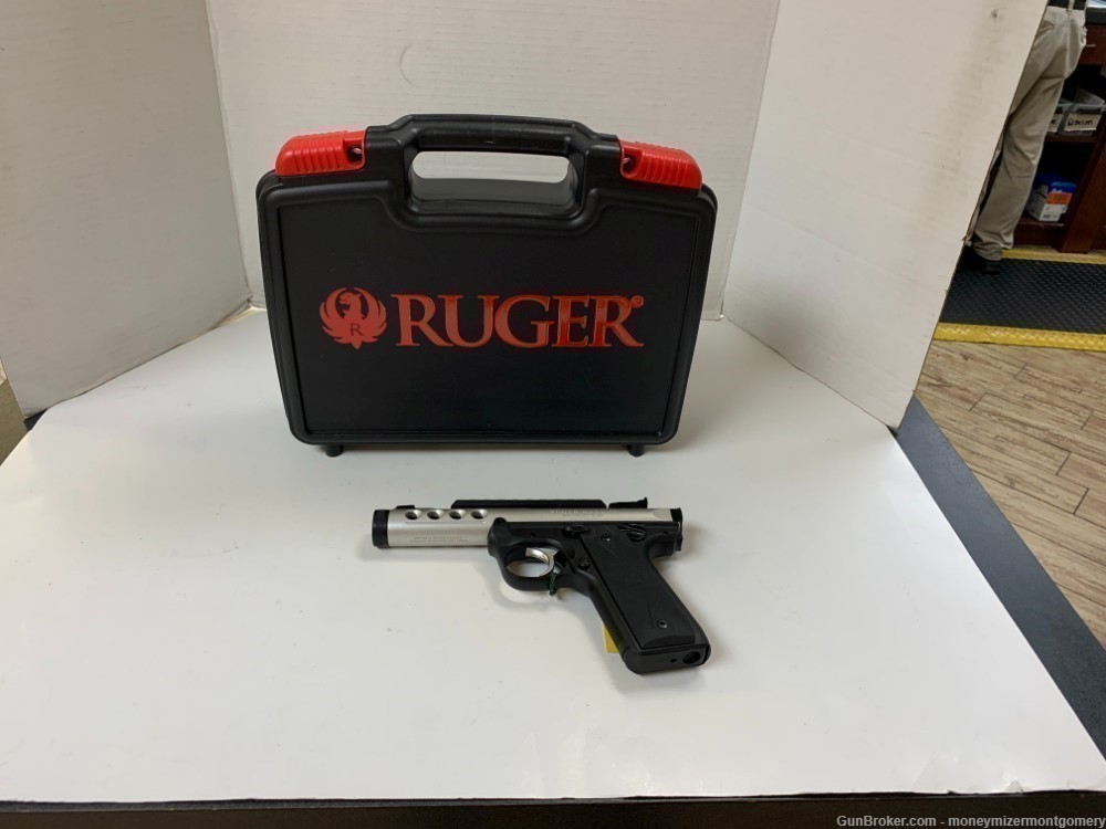 Ruger Mark IV 22/45 Lite .22LR Pistol W/case and 2 mags-img-0