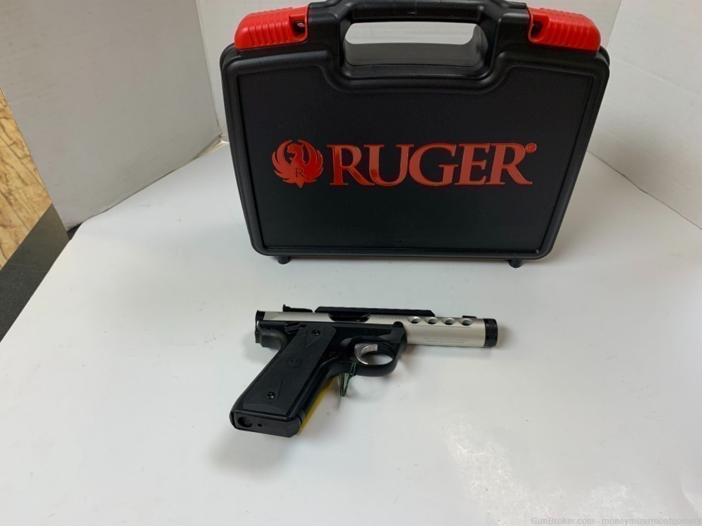 Ruger Mark IV 22/45 Lite .22LR Pistol W/case and 2 mags-img-3
