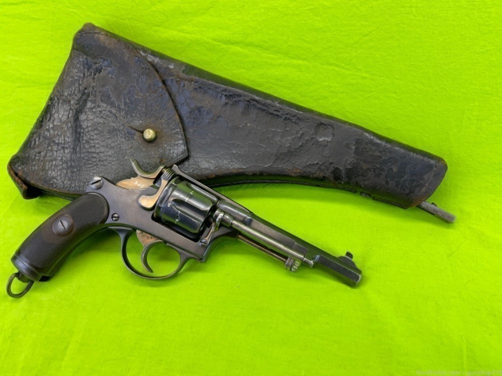 Swiss 1882 Ordnance Revolver 7.5 Sig Bern Holster Stock Matching Exc C&R-img-1