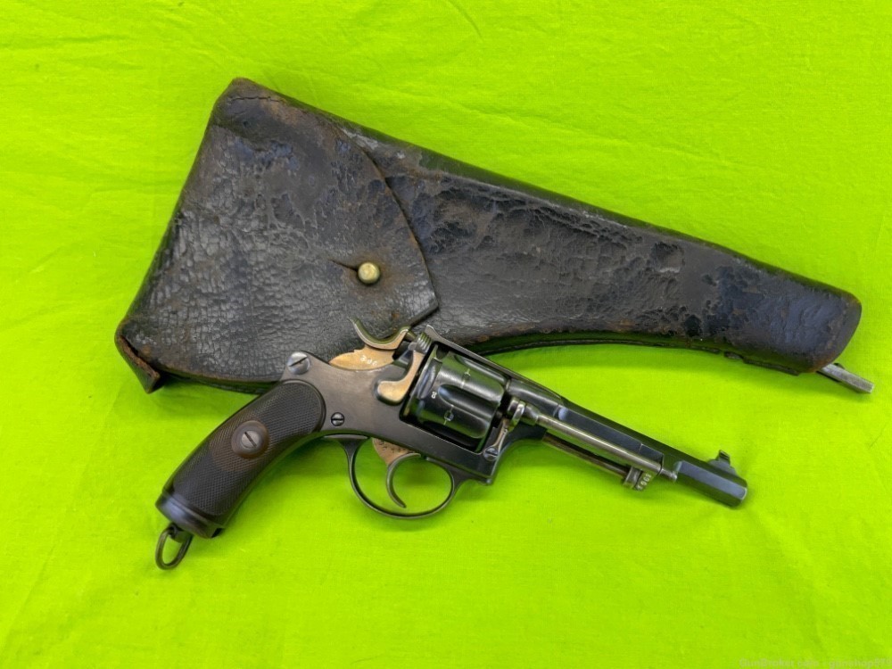Swiss 1882 Ordnance Revolver 7.5 Sig Bern Holster Stock Matching Exc C&R-img-0