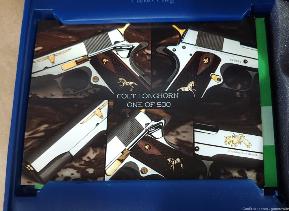 Colt TALO Longhorn 1911 High Polish O1911C-SS-CLH 45ACP SS Gold 5" Layaway-img-4