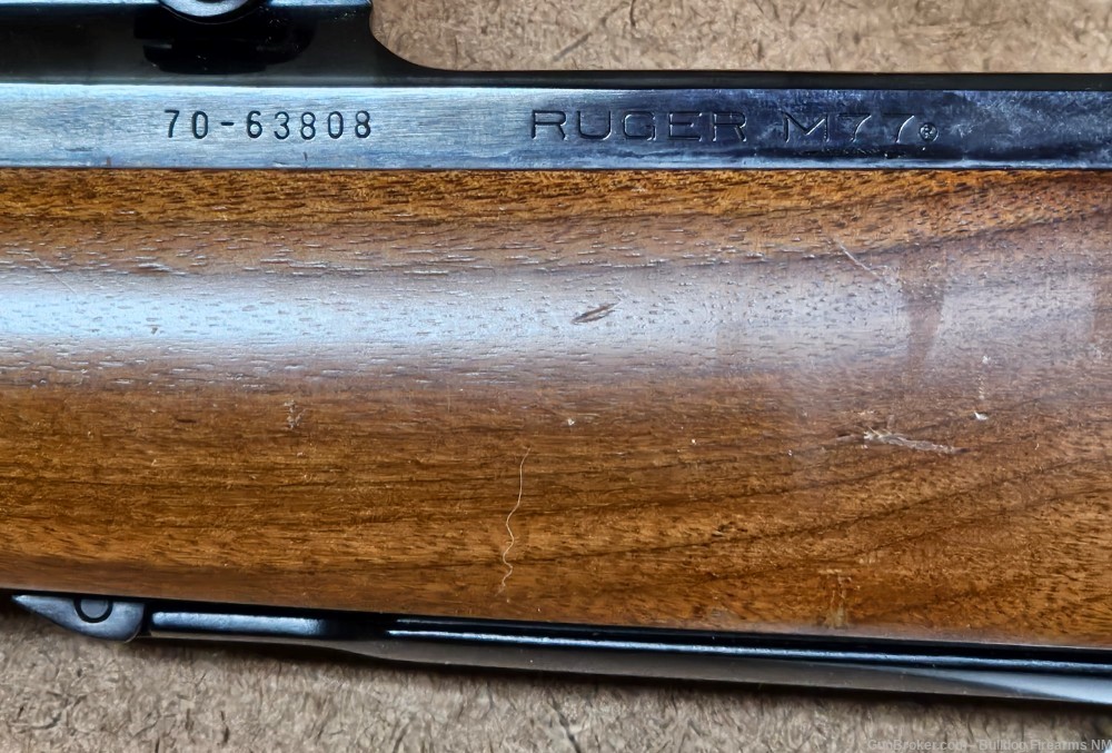 Ruger M77 HEAVY BARREL VARMINT .25-06 Rem bolt action rifle w/rings -img-4