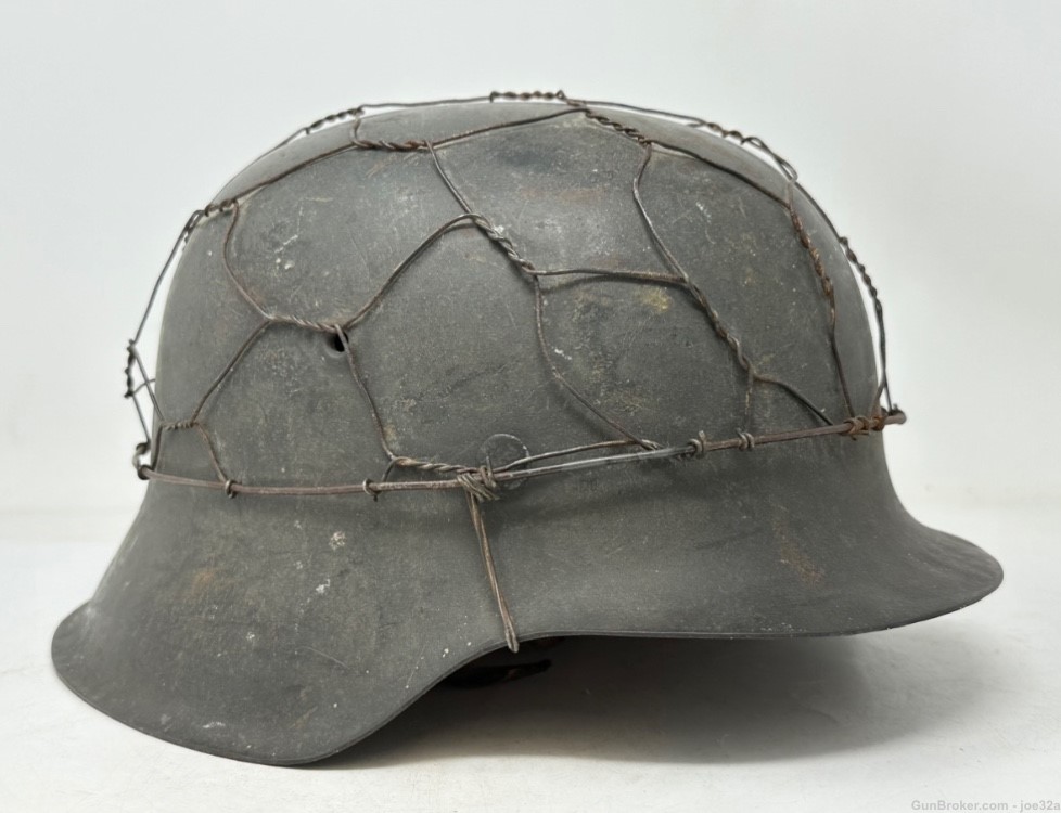 WW2 German M42 ND Chicken Wire Helmet WWII CKL66 uniform-img-1