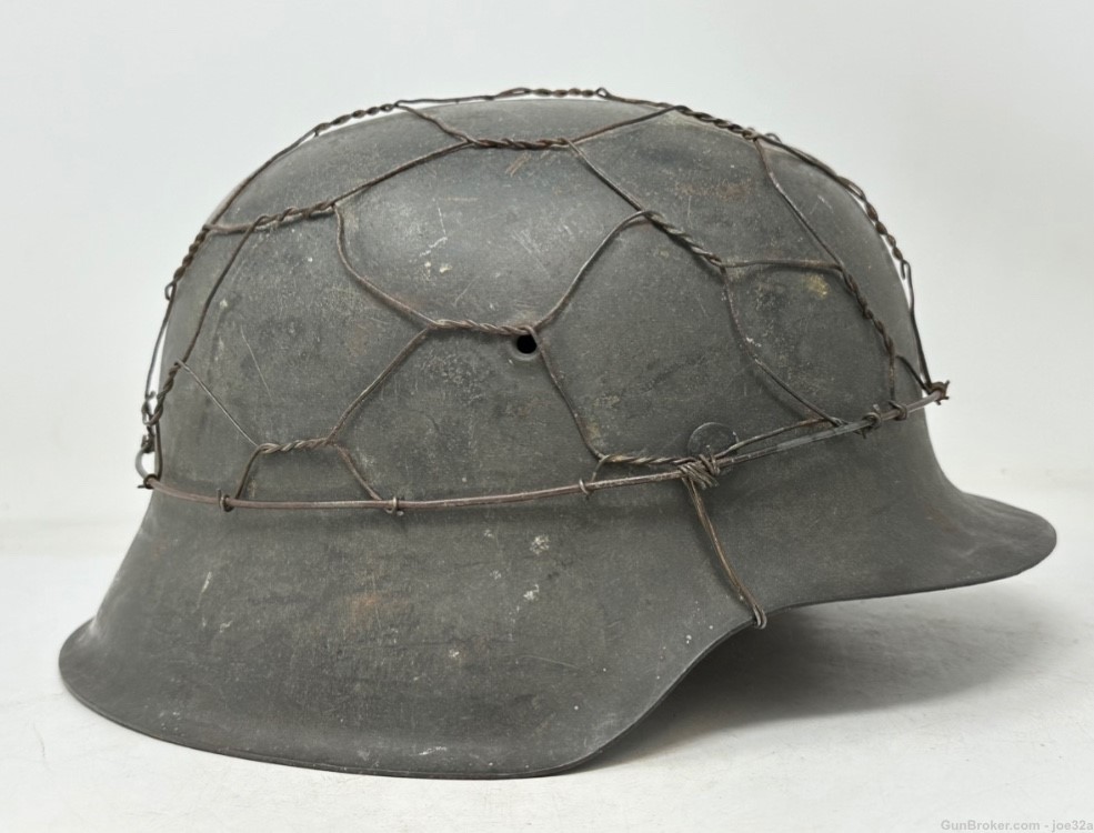 WW2 German M42 ND Chicken Wire Helmet WWII CKL66 uniform-img-0
